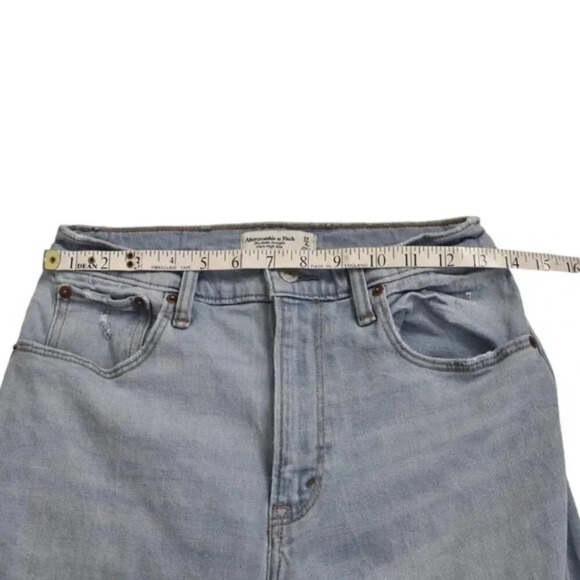 Abercrombie & Fitch The Ankle Straight Ultra High Rise Curve Love Size 27/4 - Picture 9 of 11